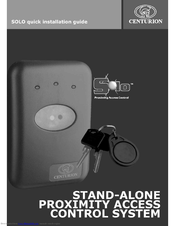 Centurion SOLO Quick Installation Manual