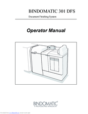 BINDOMATIC 301 DFS Operator's Manual