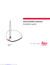 Leica GeoPRO Installation Manual