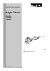 Makita GA5030 Instruction Manual