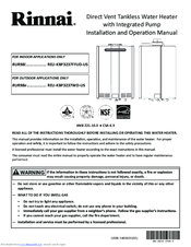 Rinnai Rur98e Manuals Manualslib