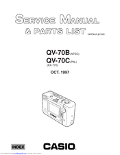 Casio QV-70C Service Manual And Parts List