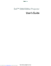 Dell S500WI User Manual