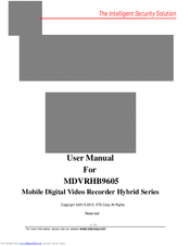 XTS MDVRHB9605 User Manual