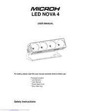 Microh LED NOVA 4 User Manual