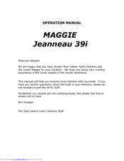 Jeanneau 39i Operation Manual