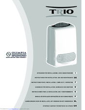 Olimpia Splendid Trio Instructions For Installation, Use And Maintenance Manual