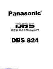 Panasonic DBS 824 Manual