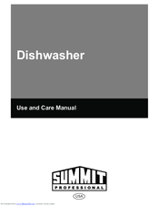 Summit DW18 Use And Care Manual