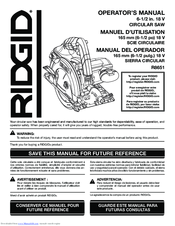 RIDGID R8651 Operator's Manual