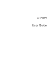 SoftBank 402HW User Manual