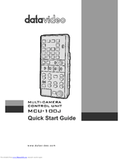 Datavideo MCU-100J Quick Start Manual