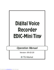 Edic 8960 Operating Manual