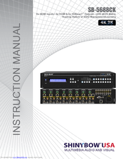 Shinybow USA SB-5688CK Instruction Manual