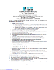 Battery Fighter BCA1382S6WR Instruction Manual