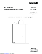 Potterton Suprima 30L User Manual
