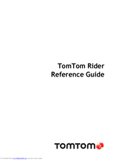 TomTom RIDER Reference Manual