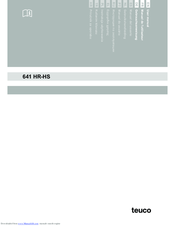 Teuco 641 HR-HS User Manual