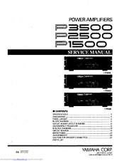 Yamaha P3500 Sevice Manual