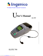 Ingenico ELITE 790 User Manual