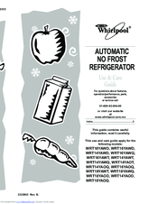 Whirlpool WRT16YAWQ Use & Care Manual