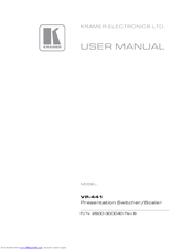 Kramer VP-441 User Manual