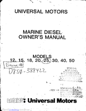 Universal Motors M-12 Owner's Manual