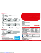ViewSonic VT2406-L Quick Start Manual