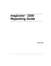 Konica Minolta magicolor 2200 DeskLaser Repacking User Manual