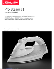 Sunbeam SR3200 Pro Steam II Instruction Booklet