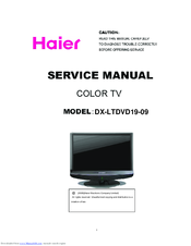 Haier DX-LTDVD19-09 Service Manual