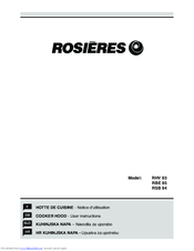ROSIERES RHV 93 User Instructions