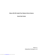 Zhejiang Dahua Security Technology F Series Quick Start Manual