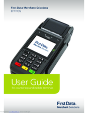 First Data EFTPOS User Manual