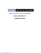 Octava HDHC48MX-V1.3 Installation Manual