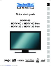 TechniSat HDTV 32 Plus Quick Start Manual