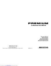 JBSYSTEMS Light Premium Operation Manual