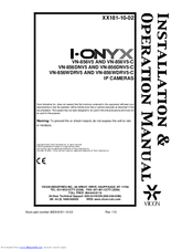 i-onyx VN-856DNV5 Installation & Operation Manual