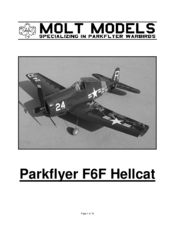 Molt models Parkflyer F6F Hellcat Manual