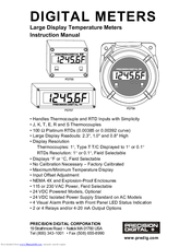 PRECISION DIGITAL PD756 Instruction Manual