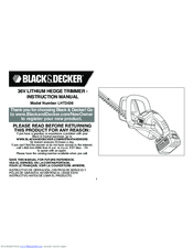 Black & Decker LHT2436 Instruction Manual