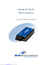 B&B MiniMc TP-TX/FX RX/TX Versions Manual