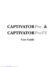 VideoLogic CaptivatorPro User Manual