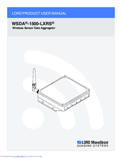 Lord MicroStrain WSDA-1500-LXRS User Manual