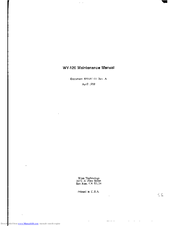 Wyse WY-120 Maintenance Manual