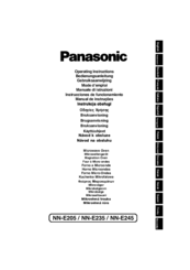 Panasonic NN-E245 Operation Instructions Manual
