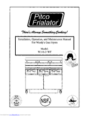 Pitco W14S-S WF Installation, Operation And Maintenance Manual