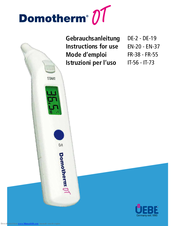 Domotherm OT Instructions For Use Manual