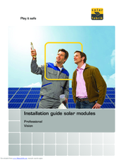 Solar Fabrik Professional 54 Installation Manual