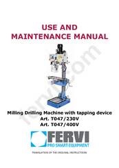 Fervi t047/230v User And Maintenance Manual